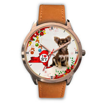 Load image into Gallery viewer, Cute Chihuahua Dog New York Christmas Special Wrist Watch-Free Shipping