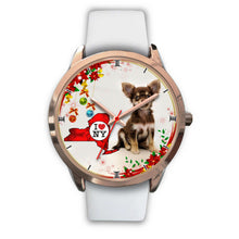 Load image into Gallery viewer, Cute Chihuahua Dog New York Christmas Special Wrist Watch-Free Shipping