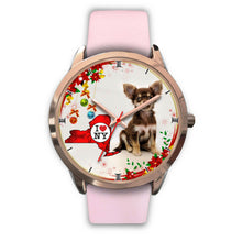 Load image into Gallery viewer, Cute Chihuahua Dog New York Christmas Special Wrist Watch-Free Shipping