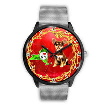 Load image into Gallery viewer, Chihuahua ON Red New York Christmas Special Wrist Watch-Free Shipping
