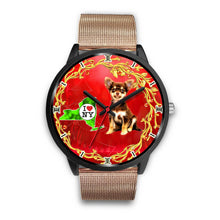 Load image into Gallery viewer, Chihuahua ON Red New York Christmas Special Wrist Watch-Free Shipping