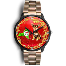 Load image into Gallery viewer, Chihuahua ON Red New York Christmas Special Wrist Watch-Free Shipping