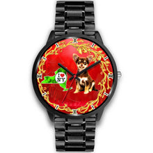 Load image into Gallery viewer, Chihuahua ON Red New York Christmas Special Wrist Watch-Free Shipping
