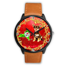 Load image into Gallery viewer, Chihuahua ON Red New York Christmas Special Wrist Watch-Free Shipping