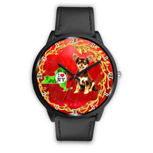 Load image into Gallery viewer, Chihuahua ON Red New York Christmas Special Wrist Watch-Free Shipping