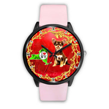 Load image into Gallery viewer, Chihuahua ON Red New York Christmas Special Wrist Watch-Free Shipping