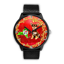 Load image into Gallery viewer, Chihuahua ON Red New York Christmas Special Wrist Watch-Free Shipping