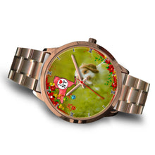 Load image into Gallery viewer, Cute Cocker Spaniel Dog New York Christmas Special Wrist Watch-Free Shipping