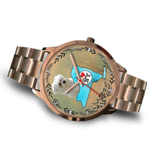 Load image into Gallery viewer, Cute Maltese Dog New York Christmas Special Wrist Watch-Free Shipping