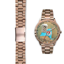 Load image into Gallery viewer, Cute Maltese Dog New York Christmas Special Wrist Watch-Free Shipping