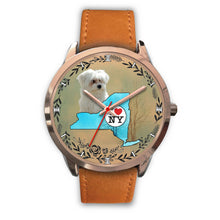 Load image into Gallery viewer, Cute Maltese Dog New York Christmas Special Wrist Watch-Free Shipping