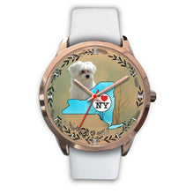 Load image into Gallery viewer, Cute Maltese Dog New York Christmas Special Wrist Watch-Free Shipping