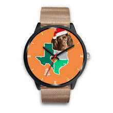 Load image into Gallery viewer, Boykin Spaniel Dog Texas Christmas Special Wrist Watch-Free Shipping