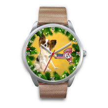 Load image into Gallery viewer, Cute Papillon Dog New York Christmas Special Wrist Watch-Free Shipping