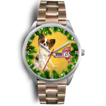 Load image into Gallery viewer, Cute Papillon Dog New York Christmas Special Wrist Watch-Free Shipping