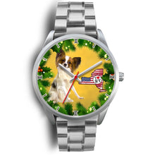 Load image into Gallery viewer, Cute Papillon Dog New York Christmas Special Wrist Watch-Free Shipping