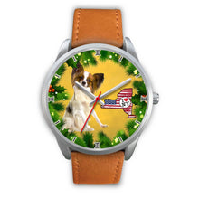 Load image into Gallery viewer, Cute Papillon Dog New York Christmas Special Wrist Watch-Free Shipping