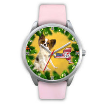 Load image into Gallery viewer, Cute Papillon Dog New York Christmas Special Wrist Watch-Free Shipping