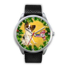 Load image into Gallery viewer, Cute Papillon Dog New York Christmas Special Wrist Watch-Free Shipping