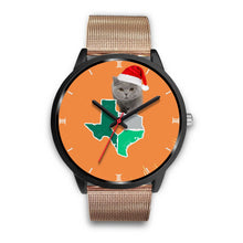 Load image into Gallery viewer, British Shorthair Cat Texas Christmas Special Wrist Watch-Free Shipping