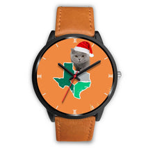 Load image into Gallery viewer, British Shorthair Cat Texas Christmas Special Wrist Watch-Free Shipping