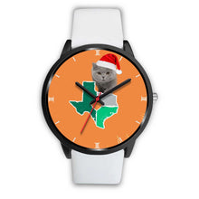 Load image into Gallery viewer, British Shorthair Cat Texas Christmas Special Wrist Watch-Free Shipping