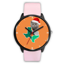 Load image into Gallery viewer, British Shorthair Cat Texas Christmas Special Wrist Watch-Free Shipping