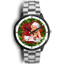 Load image into Gallery viewer, Cute Bordeaux Mastiff Dog Virginia Christmas Special Wrist Watch-Free Shipping