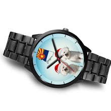 Load image into Gallery viewer, Cute Bichon Frise On Christmas Arizona Wrist Watch-Free Shipping