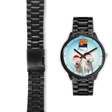 Load image into Gallery viewer, Cute Bichon Frise On Christmas Arizona Wrist Watch-Free Shipping