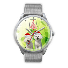 Load image into Gallery viewer, Cute Bichon Frise On Christmas Alabama Wrist Watch-Free Shipping