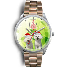 Load image into Gallery viewer, Cute Bichon Frise On Christmas Alabama Wrist Watch-Free Shipping