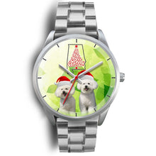 Load image into Gallery viewer, Cute Bichon Frise On Christmas Alabama Wrist Watch-Free Shipping