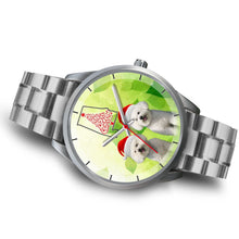 Load image into Gallery viewer, Cute Bichon Frise On Christmas Alabama Wrist Watch-Free Shipping