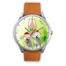 Load image into Gallery viewer, Cute Bichon Frise On Christmas Alabama Wrist Watch-Free Shipping