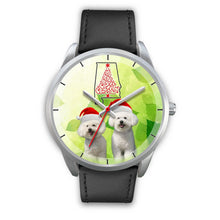 Load image into Gallery viewer, Cute Bichon Frise On Christmas Alabama Wrist Watch-Free Shipping