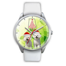 Load image into Gallery viewer, Cute Bichon Frise On Christmas Alabama Wrist Watch-Free Shipping