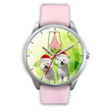 Load image into Gallery viewer, Cute Bichon Frise On Christmas Alabama Wrist Watch-Free Shipping