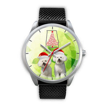 Load image into Gallery viewer, Cute Bichon Frise On Christmas Alabama Wrist Watch-Free Shipping