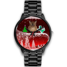 Load image into Gallery viewer, Burmese Cat Texas Christmas Special Wrist Watch-Free Shipping