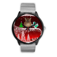 Load image into Gallery viewer, Burmese Cat Texas Christmas Special Wrist Watch-Free Shipping