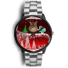 Load image into Gallery viewer, Burmese Cat Texas Christmas Special Wrist Watch-Free Shipping