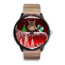 Load image into Gallery viewer, Burmese Cat Texas Christmas Special Wrist Watch-Free Shipping