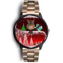 Load image into Gallery viewer, Burmese Cat Texas Christmas Special Wrist Watch-Free Shipping