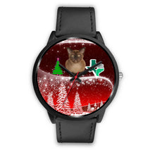 Load image into Gallery viewer, Burmese Cat Texas Christmas Special Wrist Watch-Free Shipping