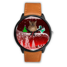 Load image into Gallery viewer, Burmese Cat Texas Christmas Special Wrist Watch-Free Shipping