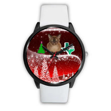 Load image into Gallery viewer, Burmese Cat Texas Christmas Special Wrist Watch-Free Shipping