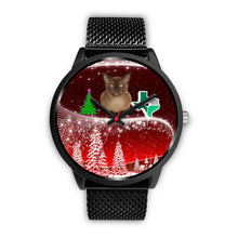 Load image into Gallery viewer, Burmese Cat Texas Christmas Special Wrist Watch-Free Shipping