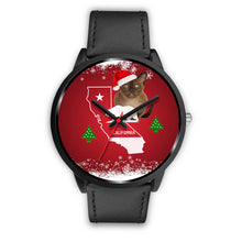 Load image into Gallery viewer, Burmese Cat California Christmas Special Wrist Watch-Free Shipping