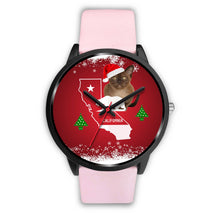 Load image into Gallery viewer, Burmese Cat California Christmas Special Wrist Watch-Free Shipping